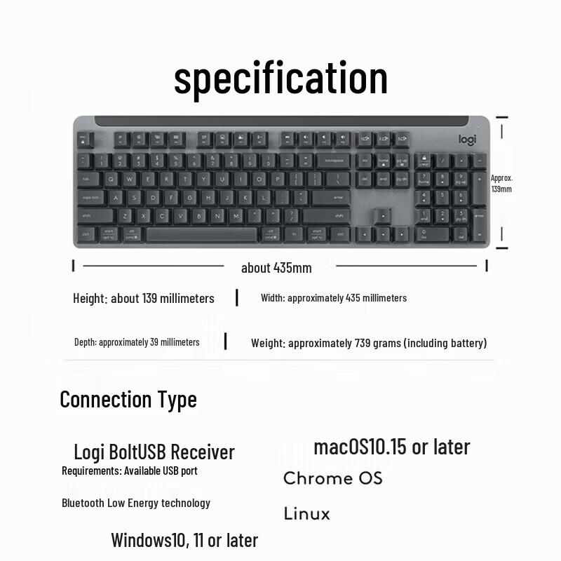 Logitech K865 Wireless Bluetooth Mechanical Keyboard