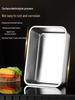 Wuhe 304 Stainless Steel Flat Bottom Tray