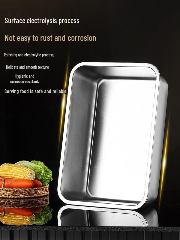 Wuhe 304 Stainless Steel Flat Bottom Tray
