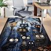 1PC Night, Cats Extra Large Non Slip Floor carpet, Office, family, bedroom, Studio Large Area Rug Indoor Rugs