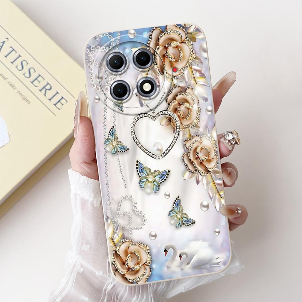 For Tecno Camon 30S Case CLA5 Silicone Cute Cat Fashion Butterfly Flower Love Painted Cover For Camon 30S Tecno Phone Case Funda
