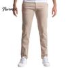 Breathable Autumn Winter Chinos Men Twill Trousers, Slim Fit Stretch Pants, Solid Color Versatile Slimming Leg Trousers Straight Casual Pants