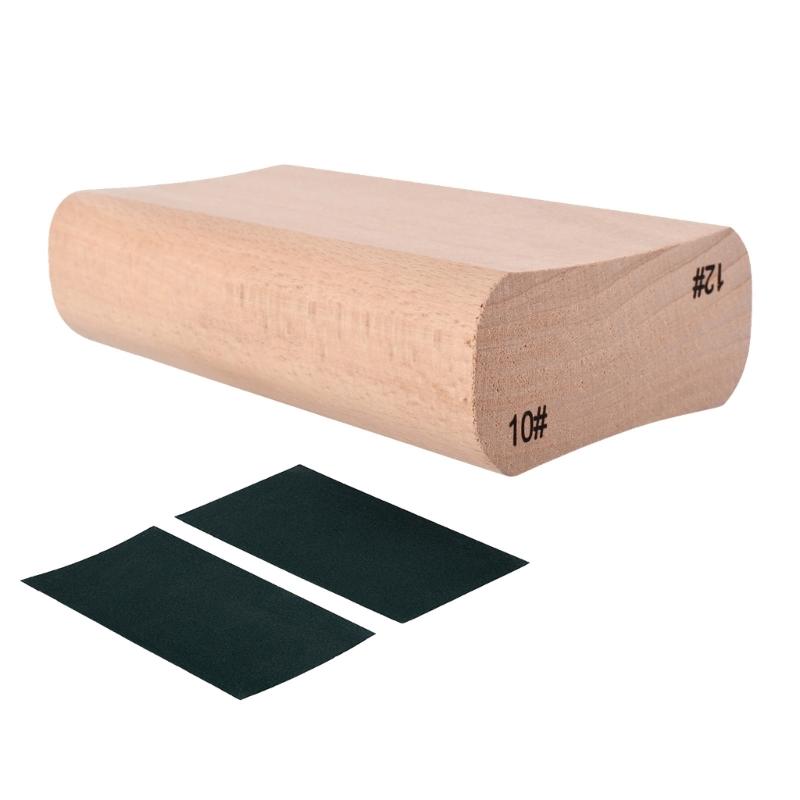 Wooden Polished Sanding Block for Guitar Fret Leveling Fingerboard Luthier Tools
