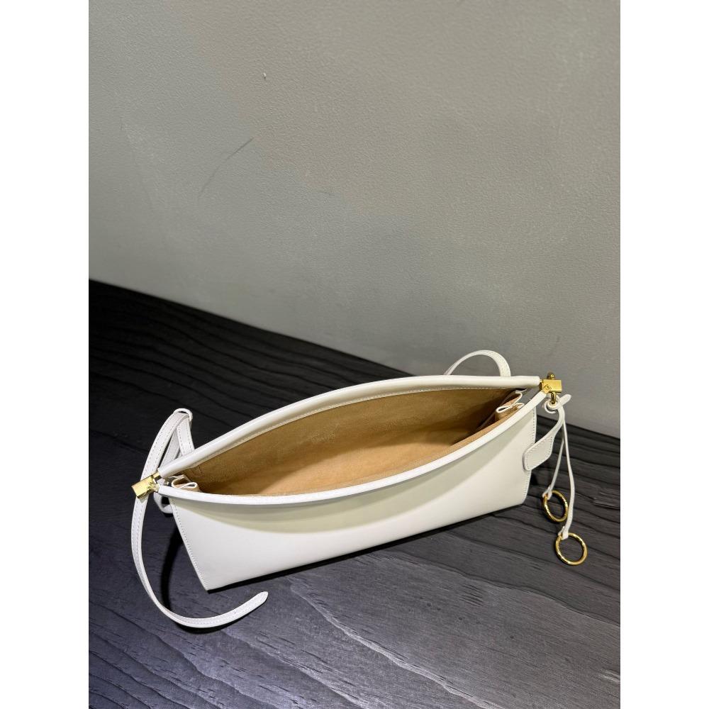 French niche design minimalist style cowhide shoulder armpit bag commuting simple fashion versatile women's fashion baguette bag