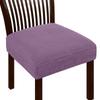 Jacquard Chair Seat Cover Elastic Chair Slipcovers for Home Banquet Dining Room Solid Color Removable Washable Chair Covers