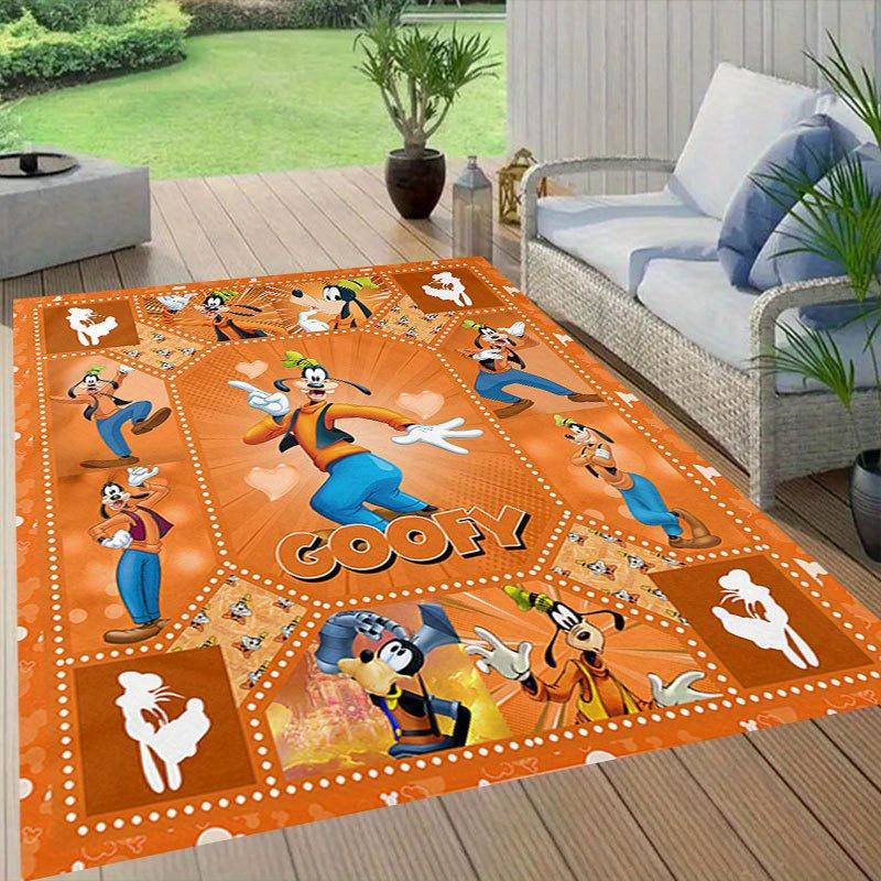 1 alfombra de área con diseño de personajes de dibujos animados de Disney, alfombra antideslizante, lavable a mano, tapete para el suelo, adecuado para sala de estar, dormitorio, decoración del hogar