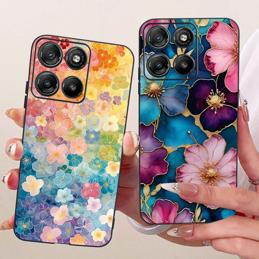 Pour Motorola Moto G15 Coque d'alimentation nœud papillon Peinte Housse de Protection Coque de Téléphone en Silicone Souple Pour Moto G15 G17 Sacs de Téléphone d'alimentation