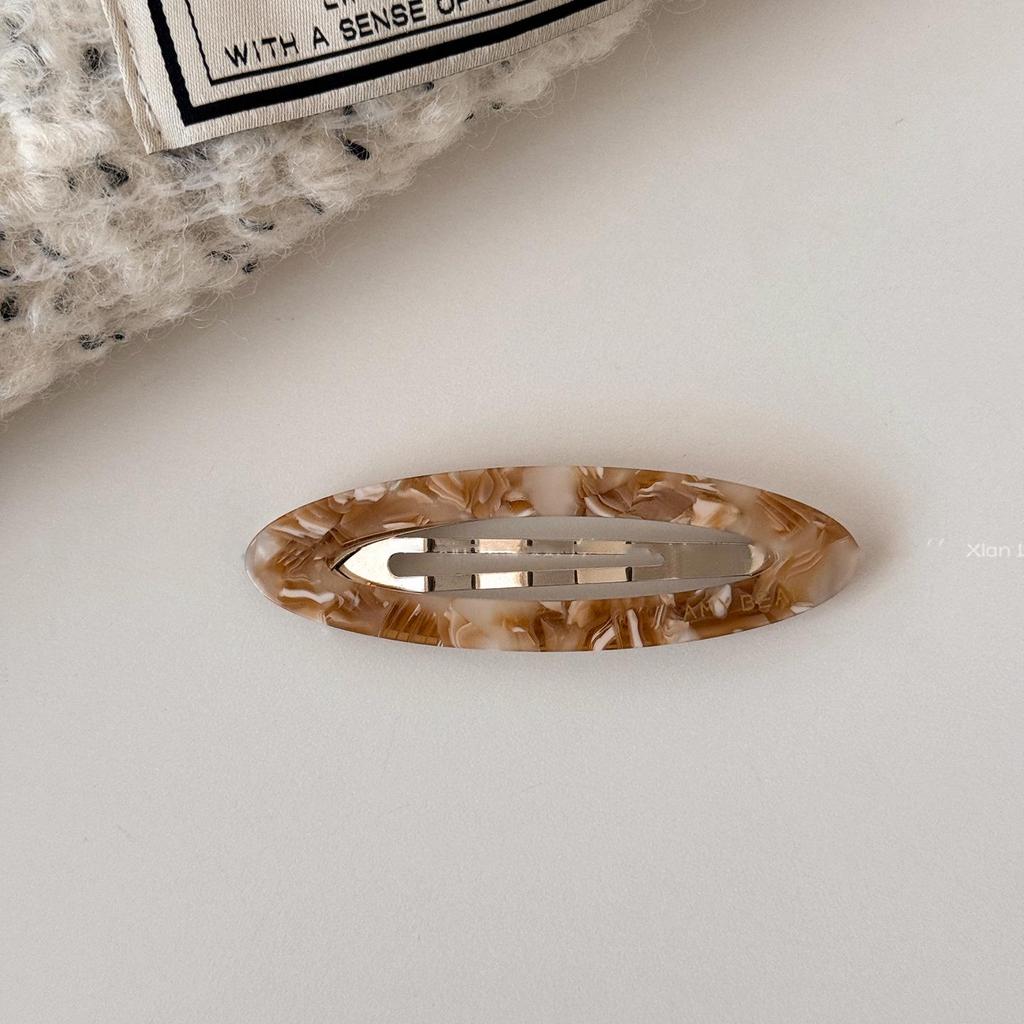 Colorful Acetate Hair Clip for Women 2025 - Simple Side Ear and Bang Clips, Wispy BB Hair Accessories