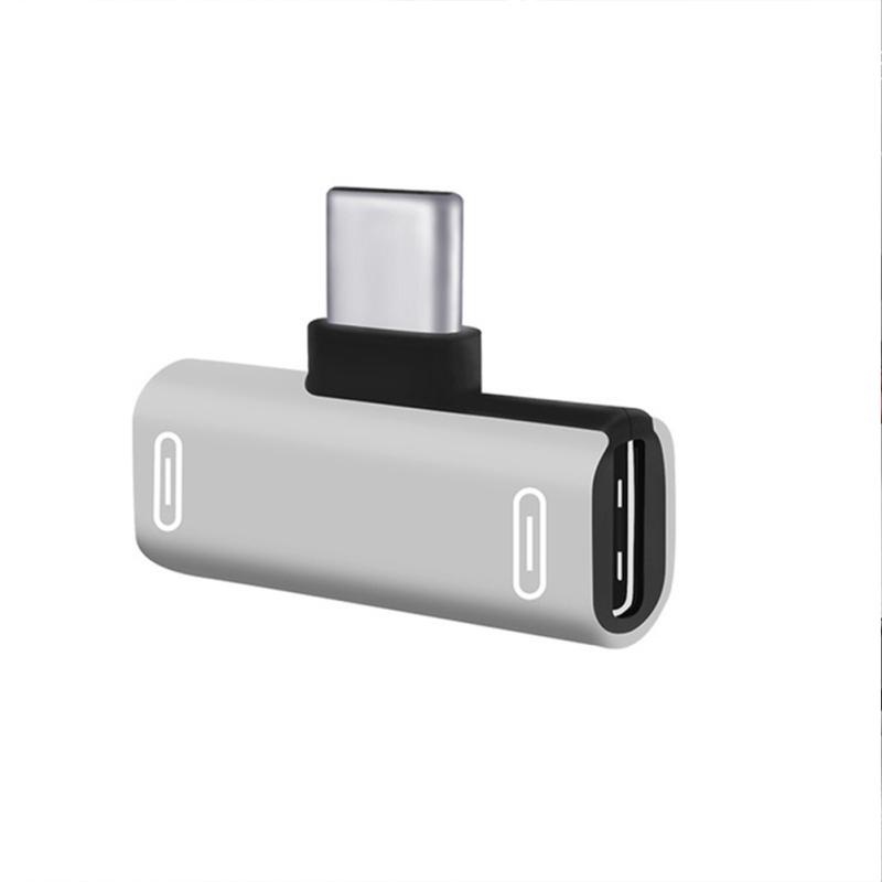 Headphone  Converter, Compatible For Xiaomi Redmi Audio Type C Adapter, Dual Type C Jack For