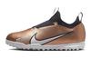 Zoom Vapor 15 Academy Anti Kick And Abrasion Resistant Low Top Soccer Shoes Gold Black Kids' DR6052-810