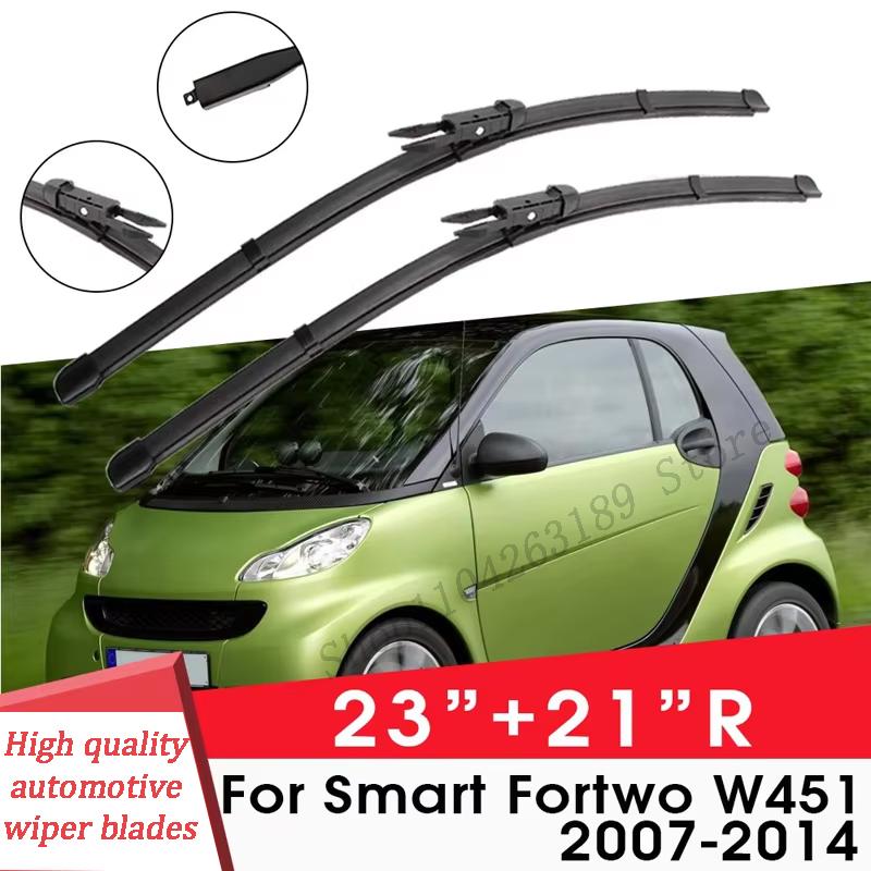 

Автомобильные щетки стеклоочистителя для Smart Fortwo W451 2007-2014 23 +21 R Очистка лобового стекла Натуральная резина Автомобильные дворники чёрный