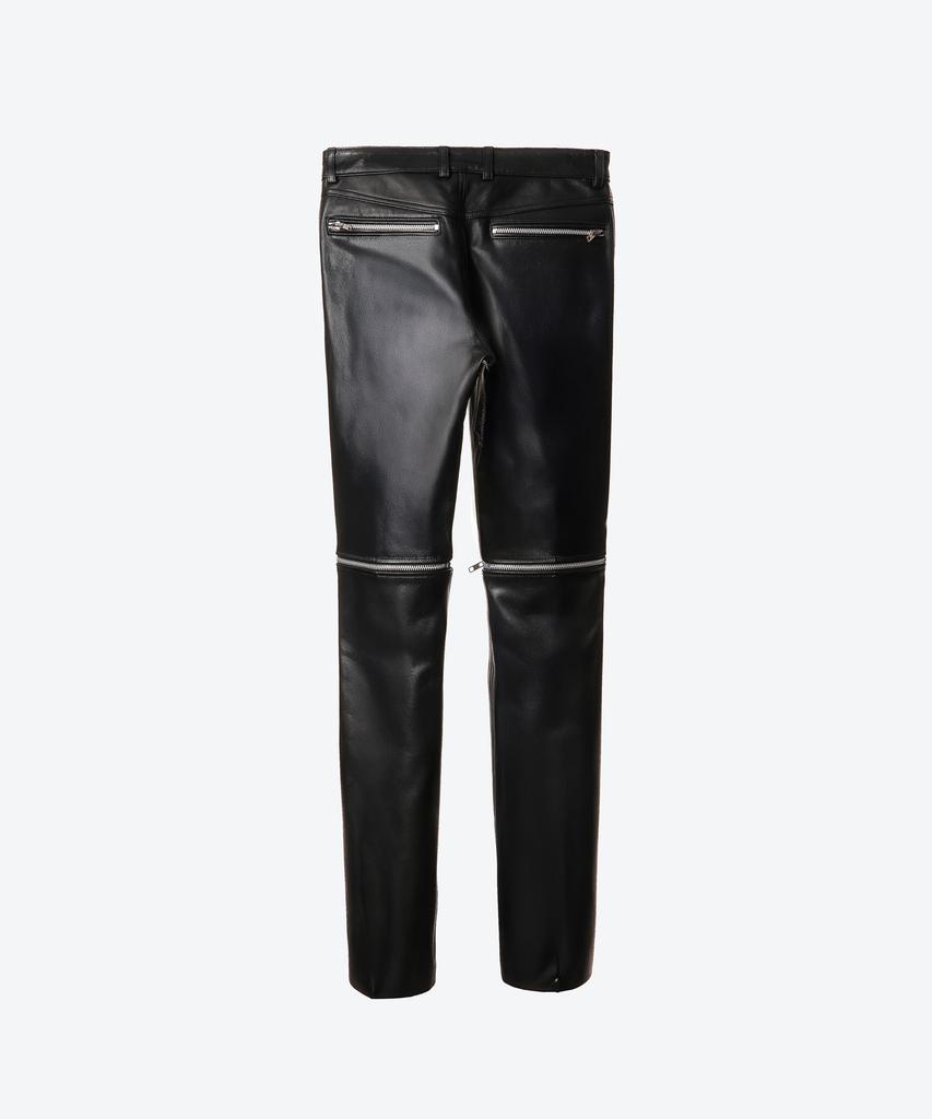 UNTAGE Leather Zipper Slim Trousers (Unisex)_Uth-Fp31