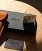 Matt Folding Full Grain Leather Business Card Holder Green