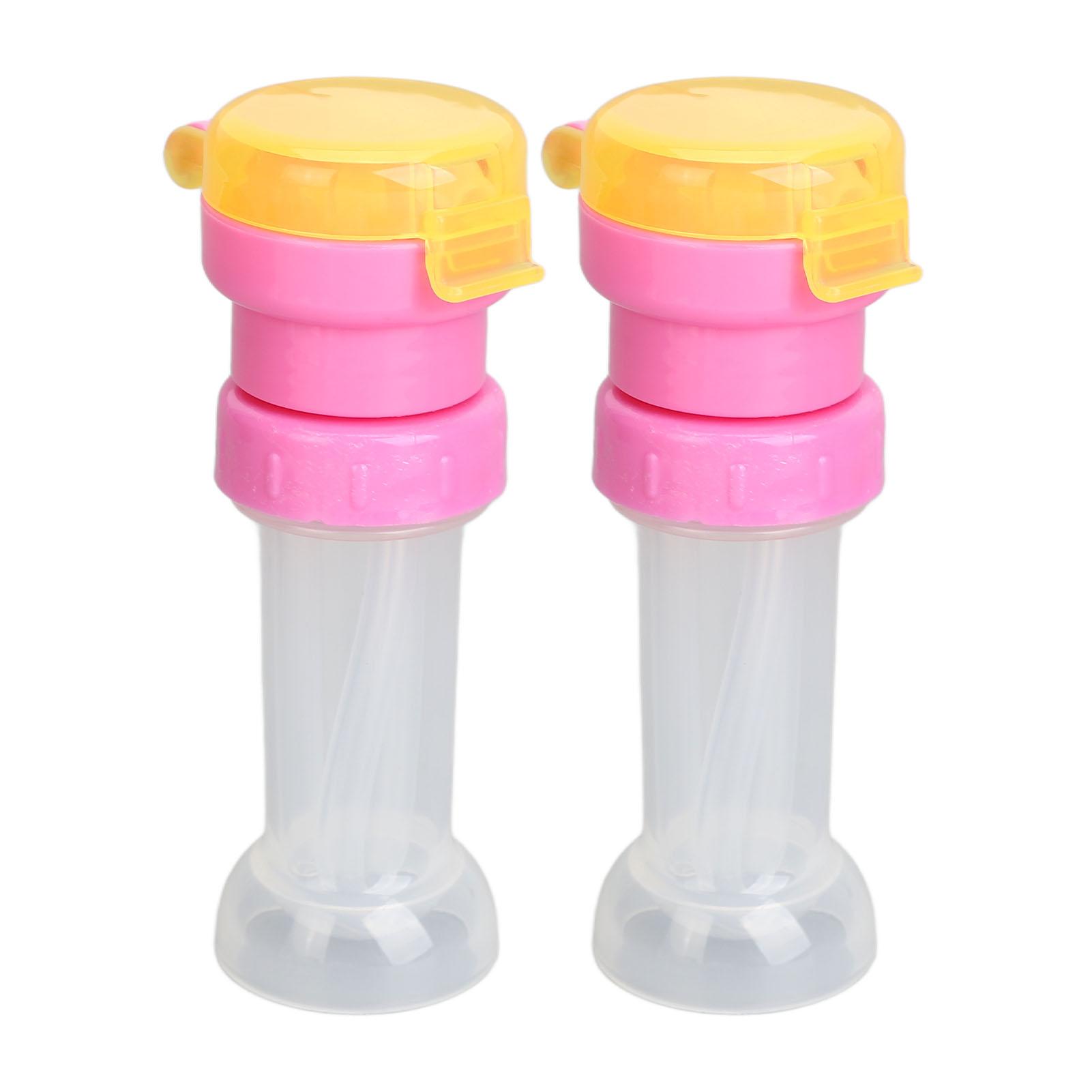 

2 шт. Крышка для бутылки с водой с закручивающейся крышкой и трубочкой из АБС-пластика, противоудушающая портативная пылезащитная крышка для бутылки с водой