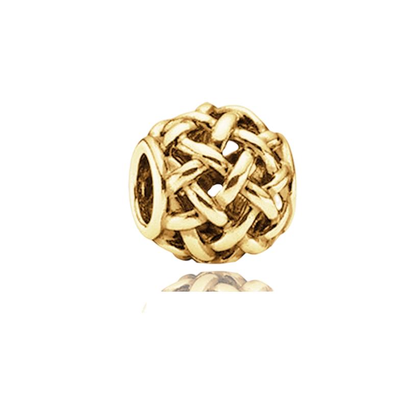 Altın Kaplama Parlak Charm Boncuk Kolye Ucu Orijinal Yılan Bakır Bileklik Kolye Boncuklarına Uyar Kendin Yap Takı Kadın Hediye