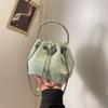 Modische Luxus-Handtasche in gefalteter Beutelform, Einfache Ketten-Umhängetasche