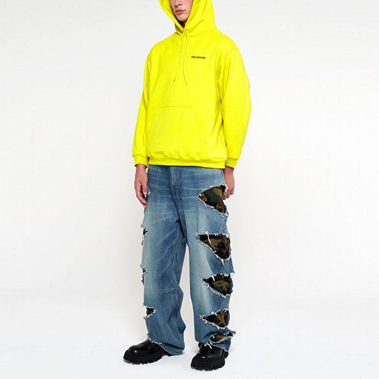 Balenciaga Logo Print Hoodie 600583TIV847440