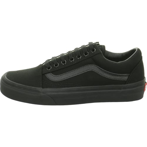 Vans Old Skool Canvas Sneakers, Black/Black, Size 24.0 Cm