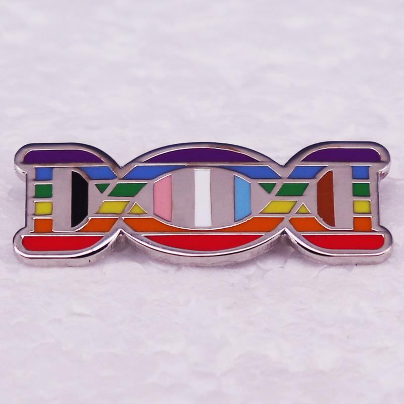 

DNA Double Helix Metal Brooch Pin