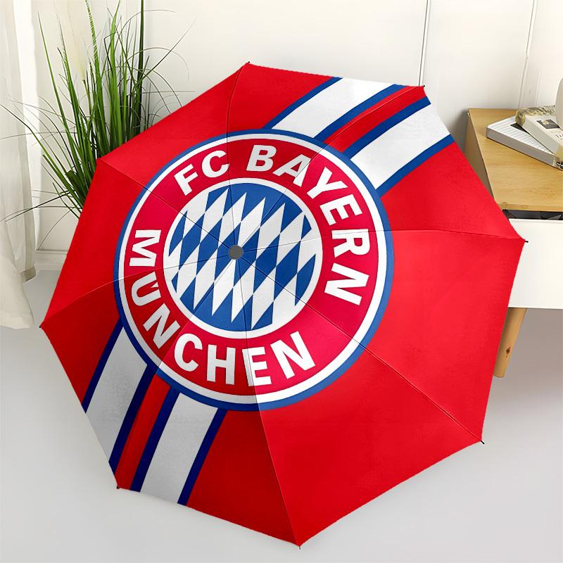 

Bayern Munich, Football Club Automatic Opening and Closing, 8 rib Structure Portable Umbrella, Suitable for Men and Women in All Seasons Pe