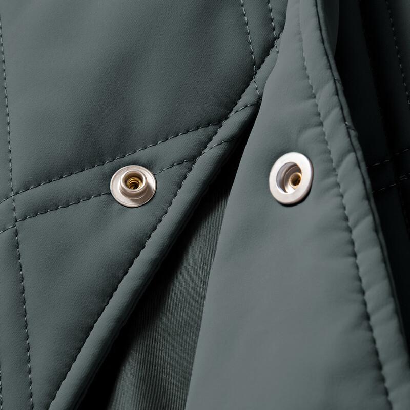 MONTAGUT Men's Quilted Baseball Collar Cotton Jacket JG