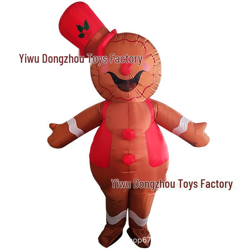 Halloween Santa Claus Snowman Reindeer Inflatable Costume - Christmas Tree Gingerbread Man Outfit