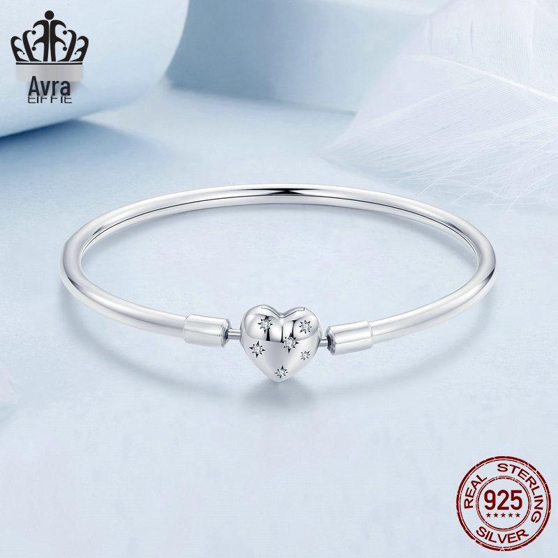 S925 Sterlingsilber Oxidiert Zirkon Stern Liebe Armband für Damen