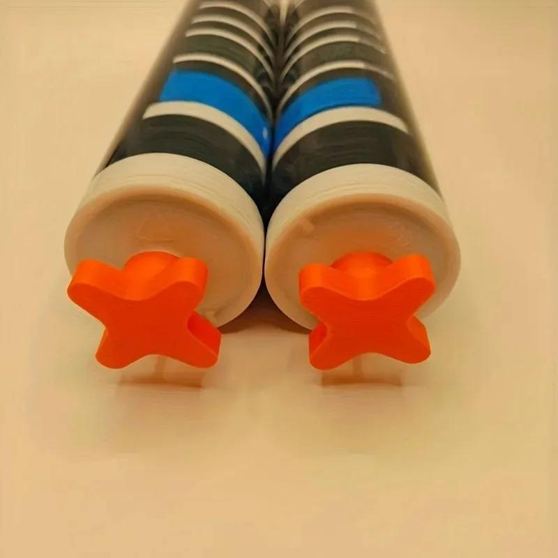 6pcs Reusable Tube Plugs with Threaded Sealing Caps for Standard-sized Caulking Tubes Design To Prevent Drying and Deformation
