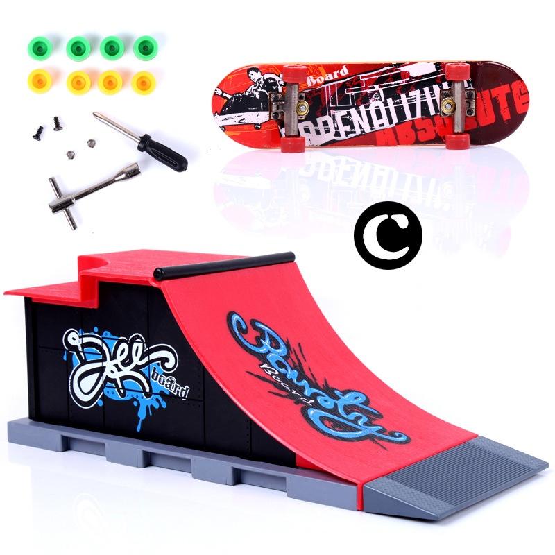 Ultimate Tech Deck Fingerboard Skate Park Ramp Part With Unique Graffiti Design