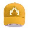 New Summer Double Gun Shooting Pistol Print Cap Unisex Women Unisex Cotton Hat Snapback Hats Trucker Cap SunHats