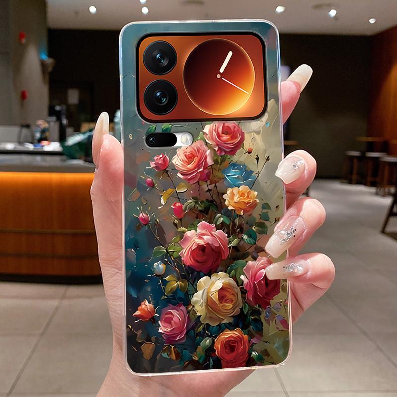 Casing For Xiaomi 17 Pro Max Mi 17 Pro Mi17 17Pro Phone Case Luxury Fashion Butterfly Flower Clear Soft TPU Silicone Back Cover