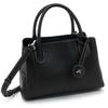Kitamura Tag Handbag Beige Stitching 15521 K-Mark 2-Way Y-1313 Black/Sand [Black]