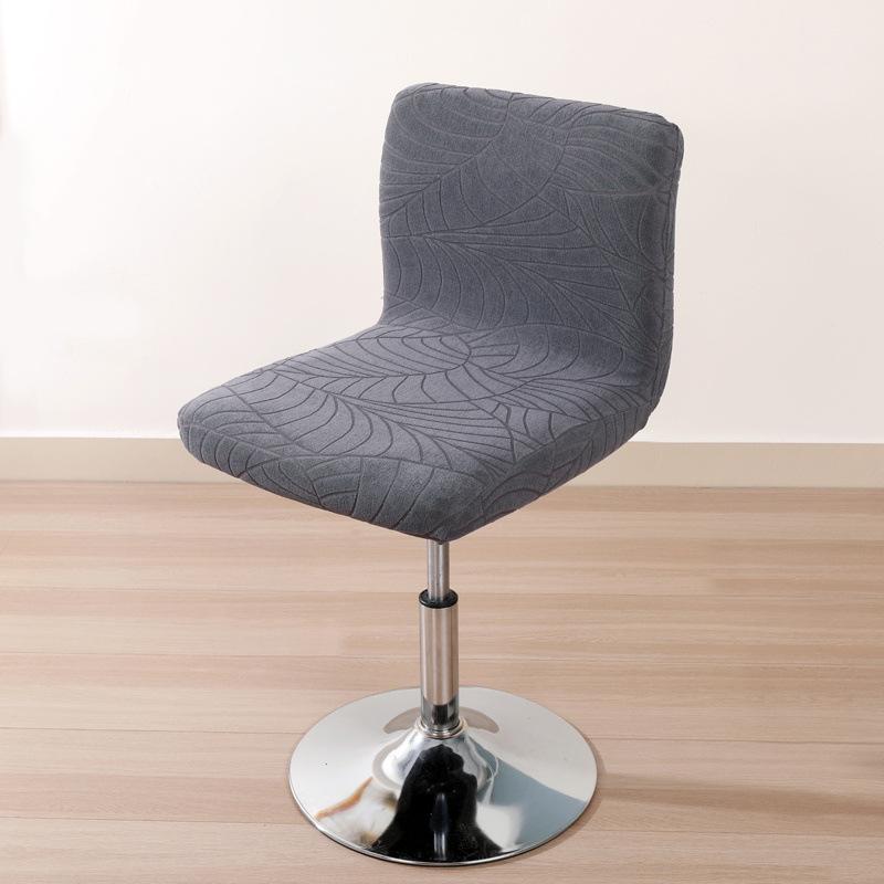 

Чохол на стілець Еластичний Дім Готель Клуб Обертовий Чохол для барного стільця Листя Чохол для стільця з низькою спинкою Чохол для високого стільця 35*35*34CM світло-сірого кольору