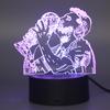 3D Illusion Night Light Messi 7 Color/16 Color Gradient Touch Switch Led Night Light Table Lamp (Crackle White)