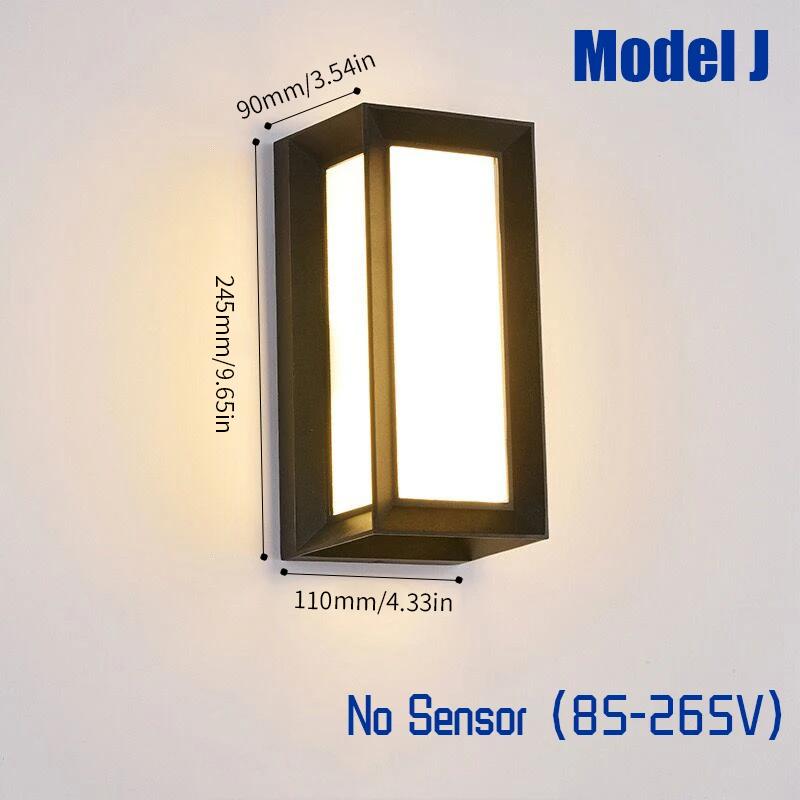 LED Wall Lamp Light Motion Sensor Radar 6W 16W AC85-265V Cold White Warm White IP66 Waterproof For Porch Outdoor Garden