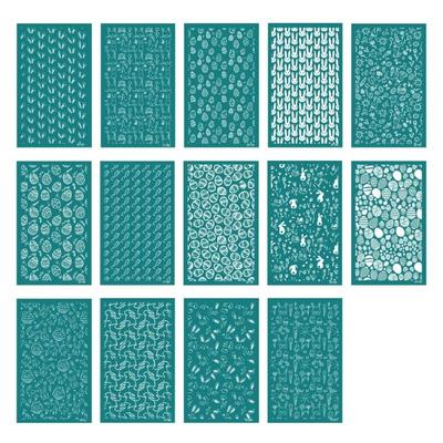 Bunnies Silk Screen Printing Stencils for Painting On Clay Fabric Wood Washable Silkscreen Stencils for Jewelry Making