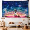 Cartoon Starry Sky Back Shadow Tapestry Wall Hanging Mysterious Art Hippie Tapiz Abstract Aesthetics Room Home Decor