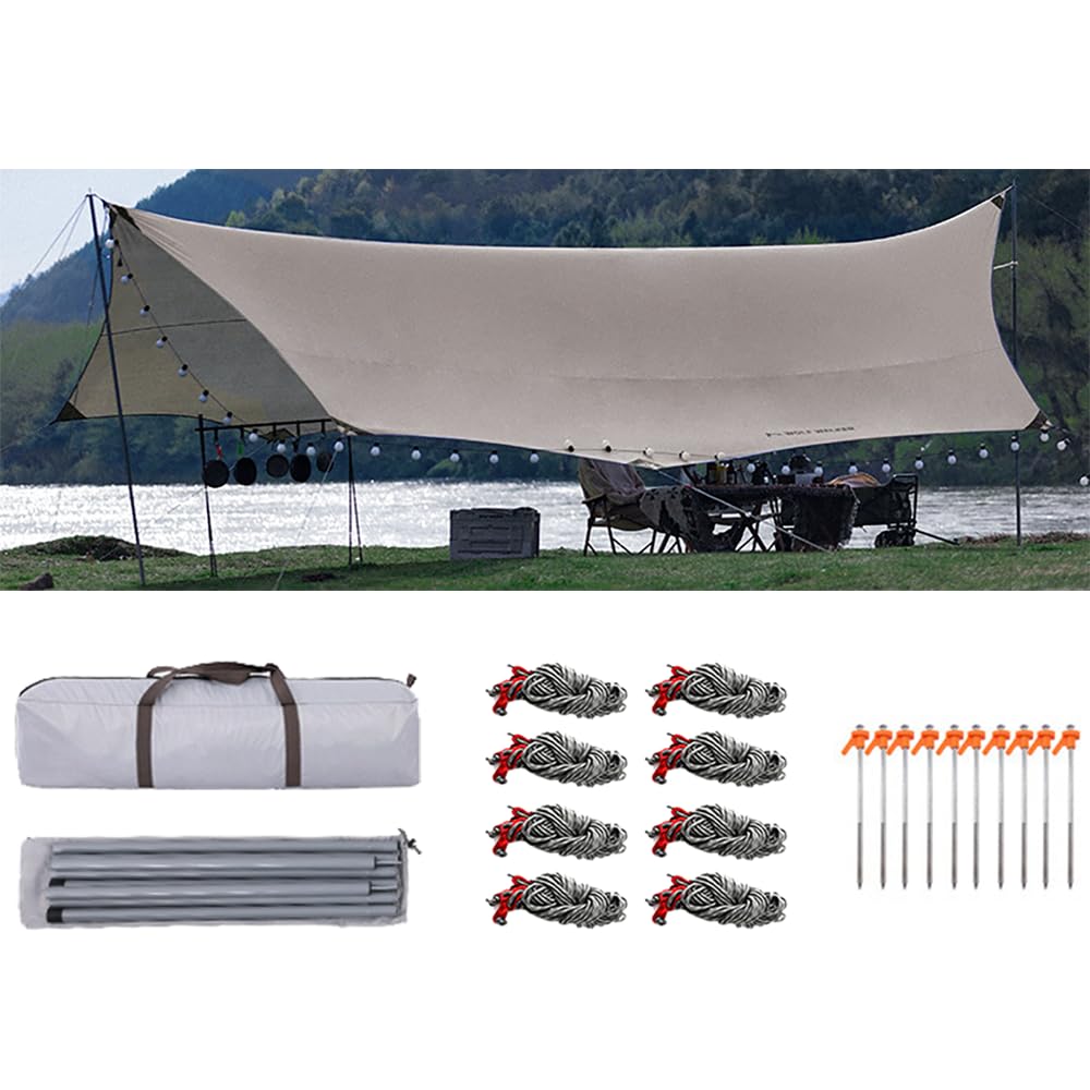 

Large Hexa offers light UV and excellent and water Ideal for outdoor it includes a octagonal x and a storage bag Tarp, Itsukano Tarp, blocking, хаки
