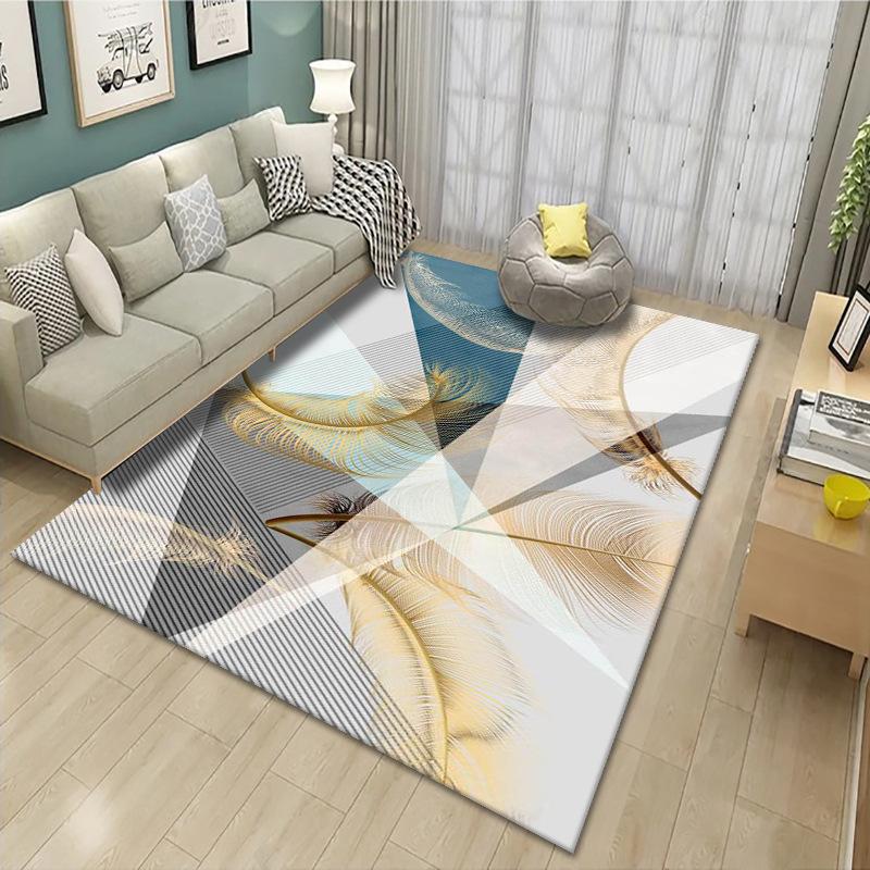 Style Living Room Carpet Floor Mat Simple Nordic Printed Carpet Bedroom Bedside Blanket Wholesale