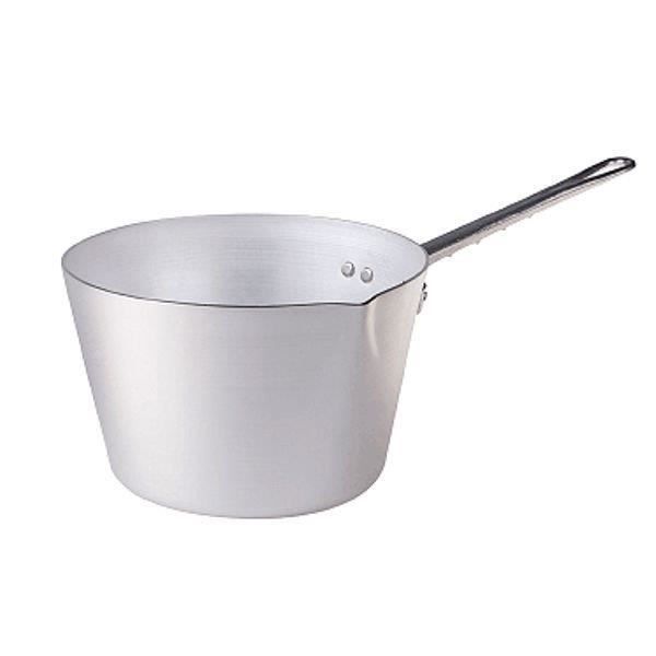 Casseruola 1 manico cm 14 h 8,5 - family agnelli - alluminio puro 99% - cottura a gas, elettrica e radiante