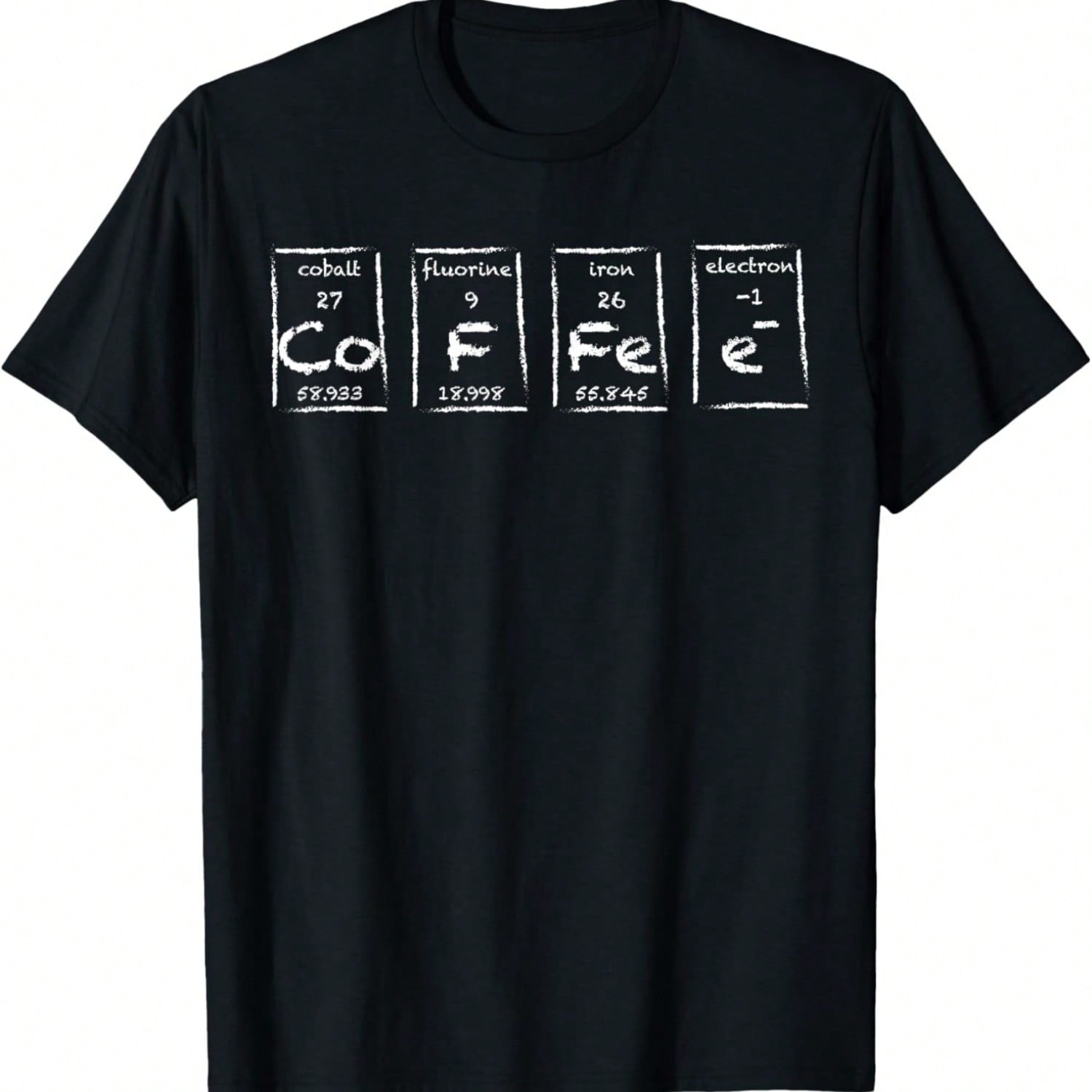 Coffee Barista Espresso Latte Cappuccino Periodic Table T-Shirt S разноцветный