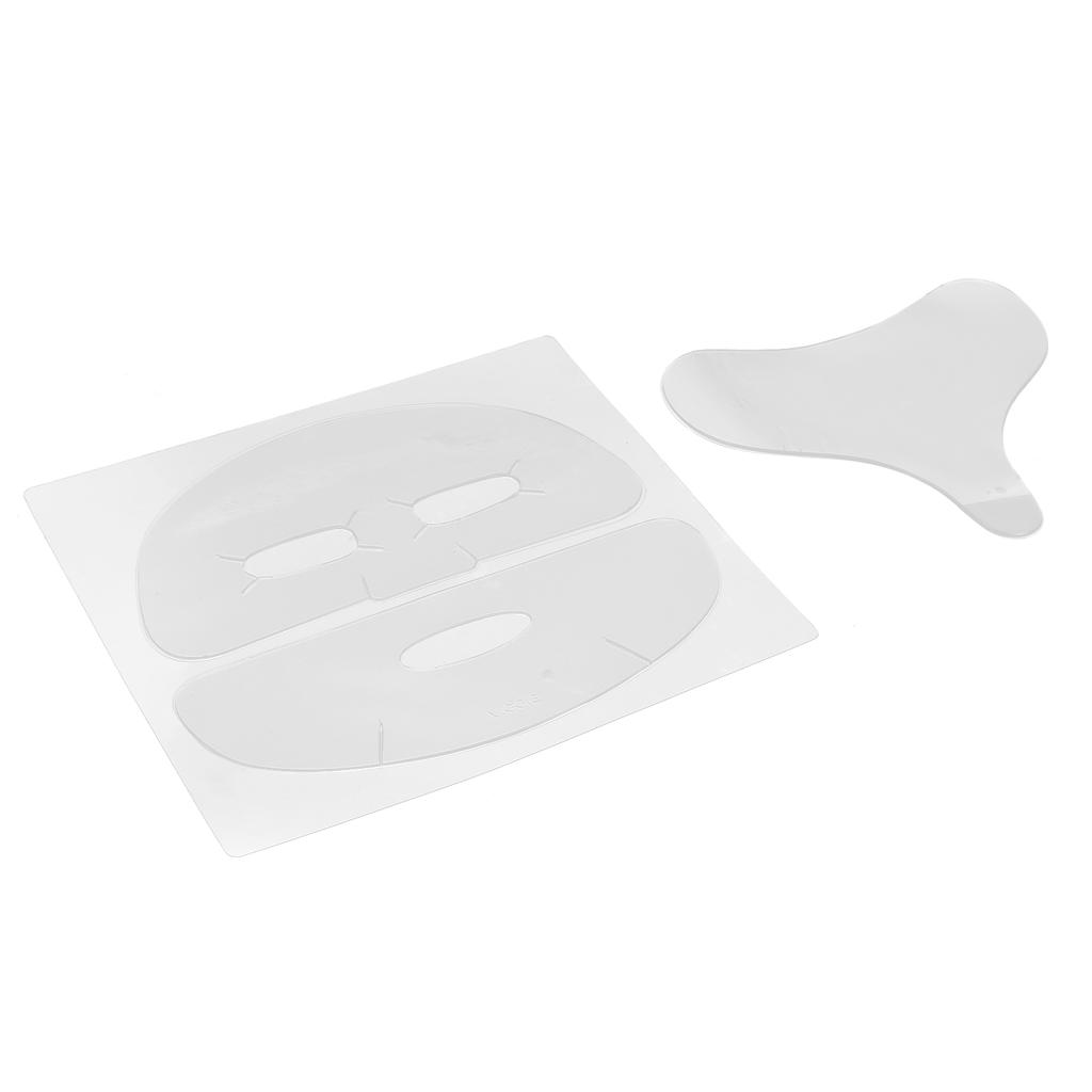 Facial Chest Pad Set AntiWrinkle Remove Fine Lines Reusable Silicone Patches for Face Chest