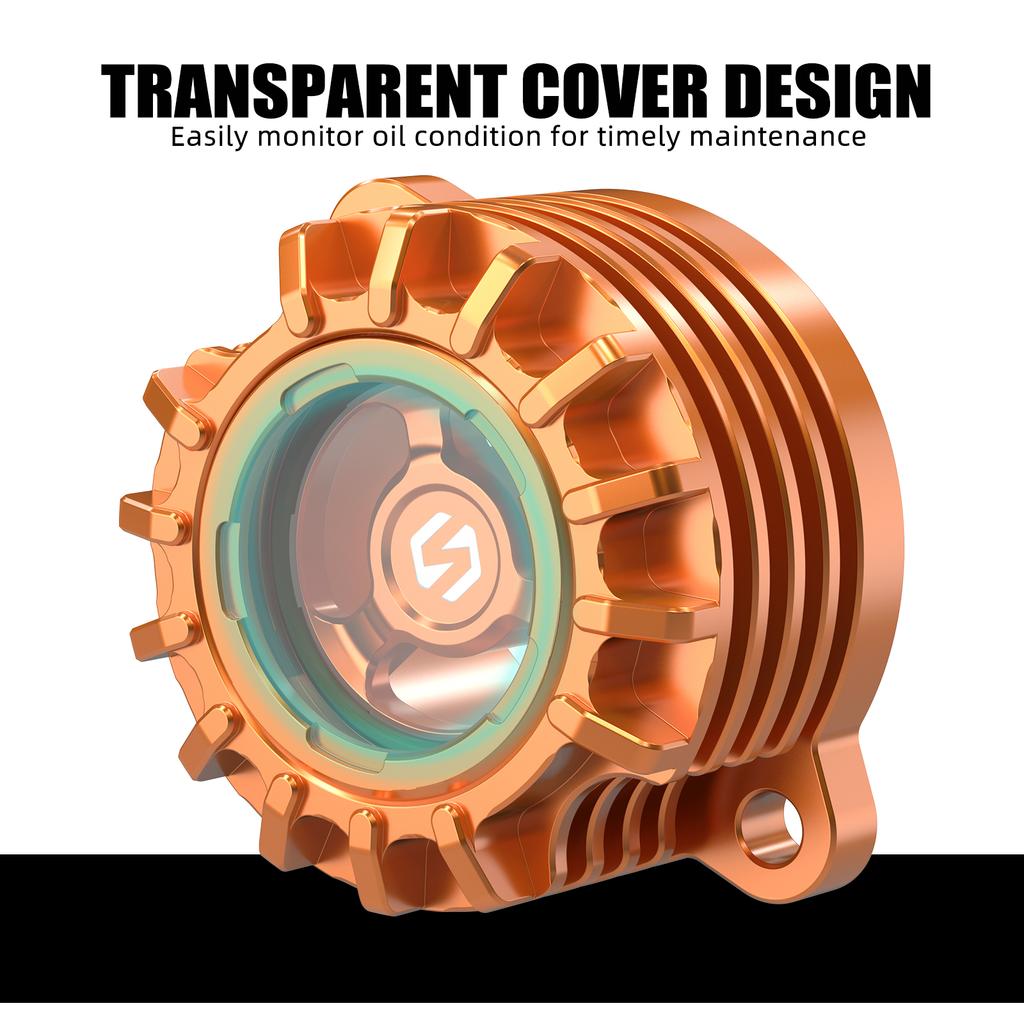 For 12-24 KTM 690 SMCR 690 Enduro R Finned Oil Filter Cover for Husqvarna 701 Enduro 701 Supermoto 16-24 GasGas 700 ES/SM 23-24