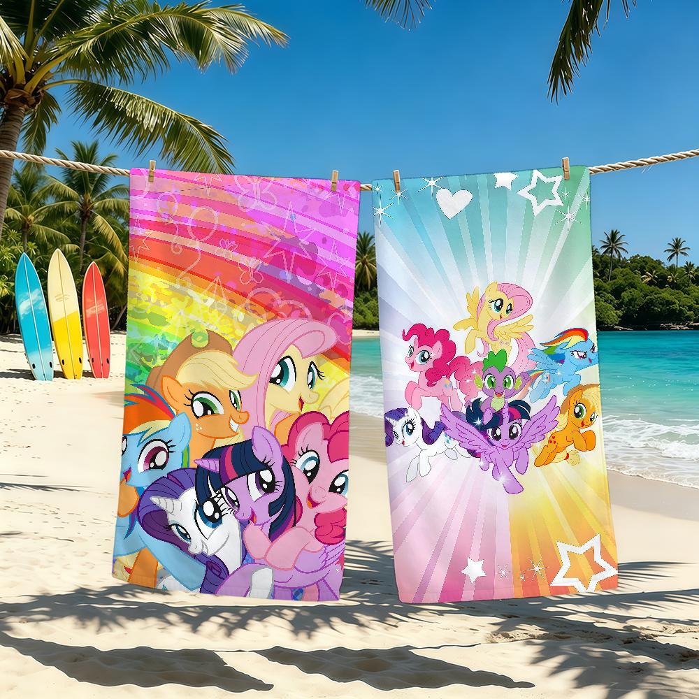 Cartoon M-My L-Little P-Pony Towel For Outdoor Camping Beach Towel Super Absorbent Quick-Drying Summer Towel