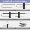 5 Grids and 9 Grids Stainless Steel Folding Pants Hanger – Multi-Layer Magic Clips & Retractable Space-Saving Organizer
