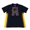 adidas NBA Lakers 14 Hollywood Night Ingram V-Neck Fashion Breathable Short Sleeve Basketball Jersey Unisex Jersey 7470A-3LG-K93267