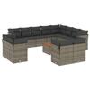 VidaXL Garden Lounge Set with Cushions 13 Pcs, Patio Sofas, Patio Furniture Set, Outdoor Furniture, Grey 3256284