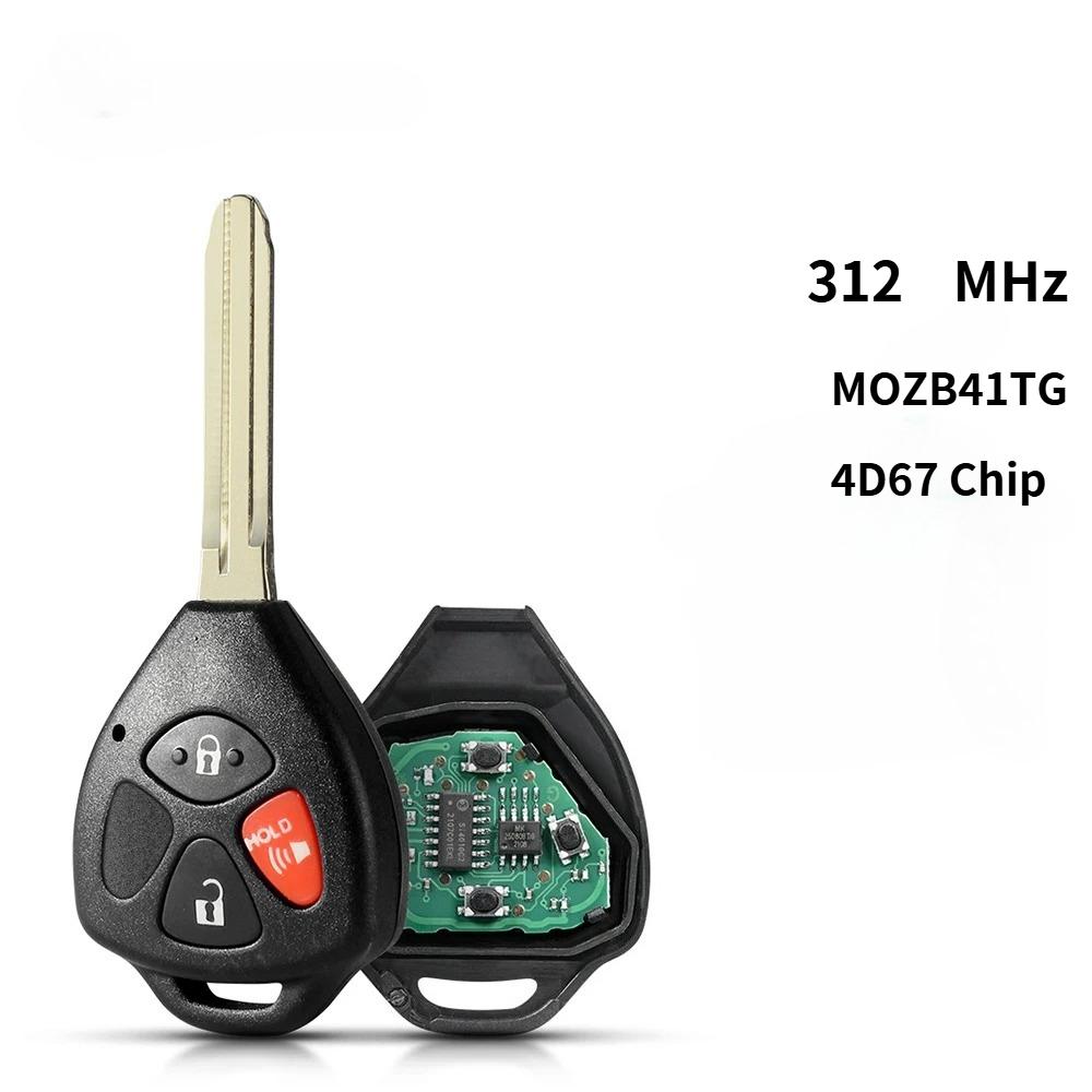 Remote Key For Toyota Scion Yaris 2005-2010/MOZB41TG/ 3 Buttons / 312Mhz /4D67 Chip