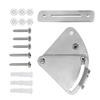 Stainless Steel Sliding Barn Door Latch Lock Set Hardware Accessory for Bathroom Bedroom