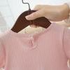 Baby Girl Solid Color Princess Dress: Infant & Toddler Summer Mesh Patchwork Outfit (0-3 Years)